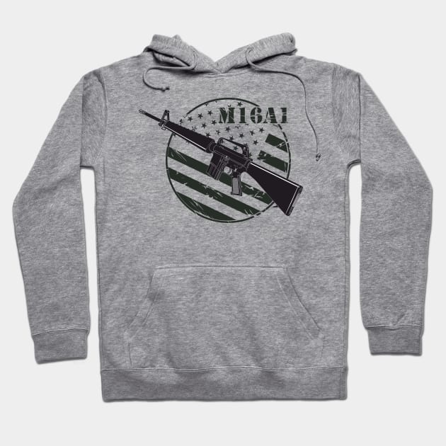 US Army M16A1 Assault Rifle Hoodie by FAawRay